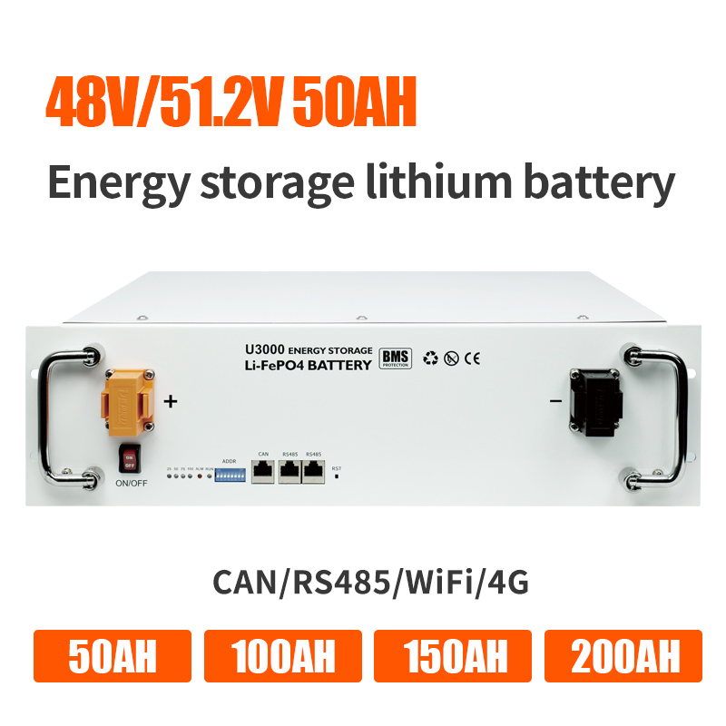 fosfato 50Ah 48V del hierro del litio de la batería de almacenamiento de energía 2.4kwh