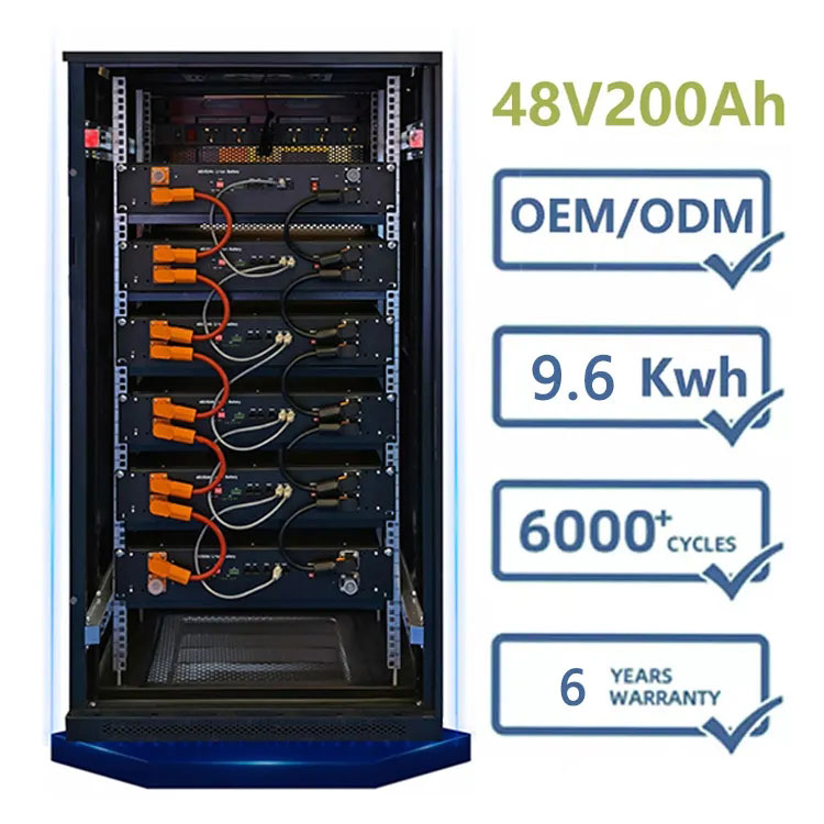 Batería de litio de almacenamiento de energía modelo de rack de 48V 200AH